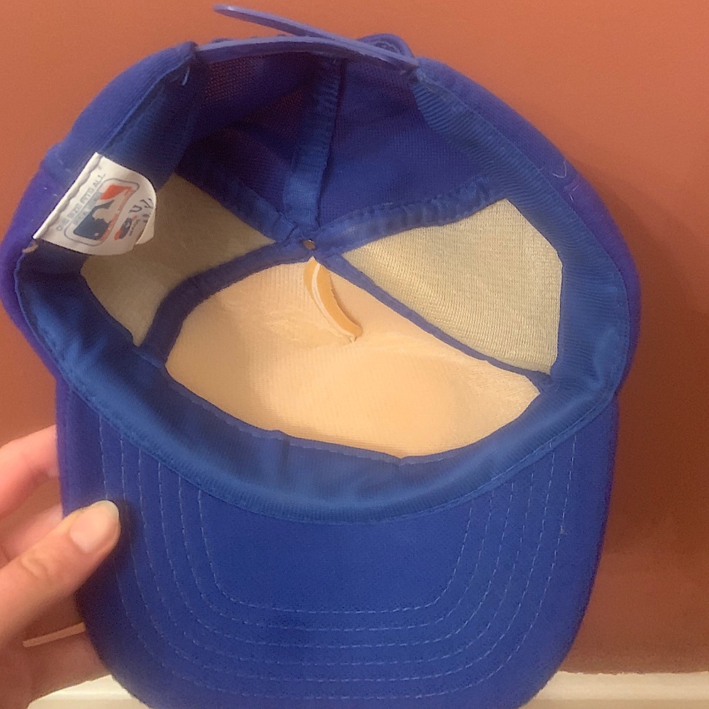 Adjustable Mets Rally Baseball Cap, Removable Ball - image 3